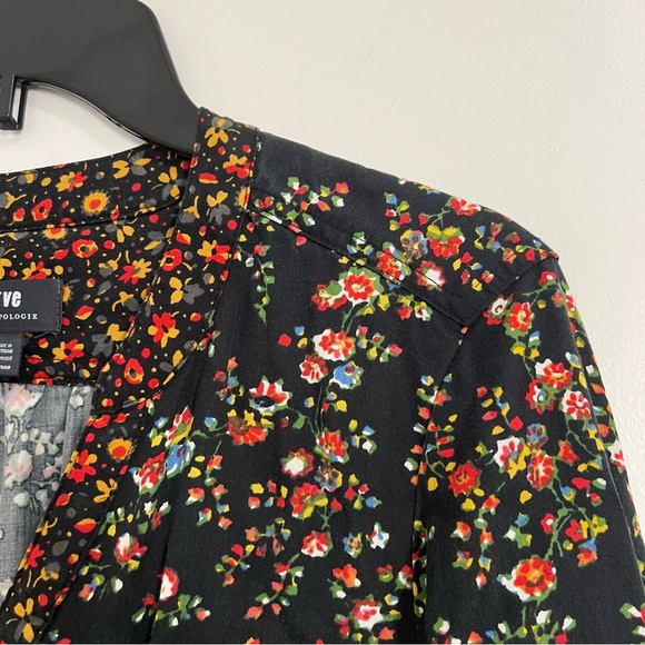 Maeve by Anthropologie Marlie Button-Front Chambray Tunic Dress - Picture 6 of 12